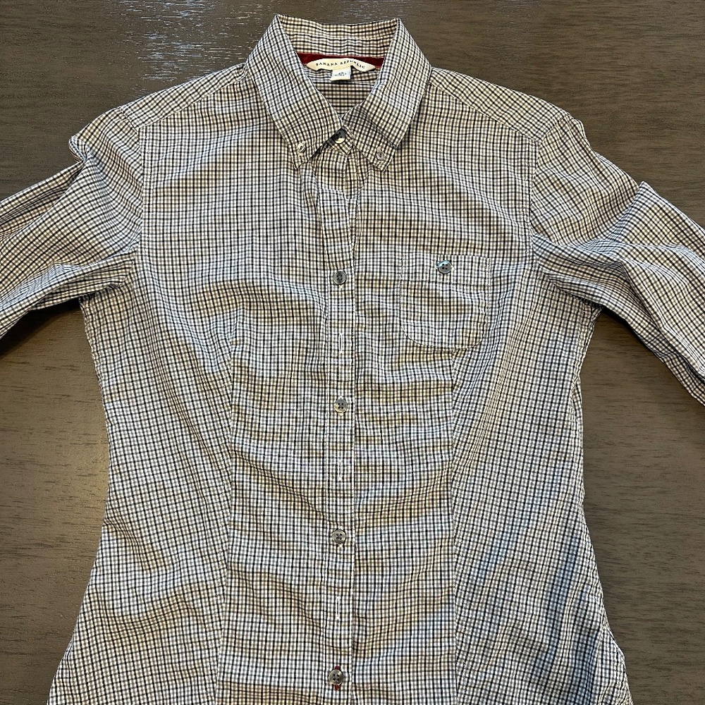 Women's Banana Republic Multi Check Shirt